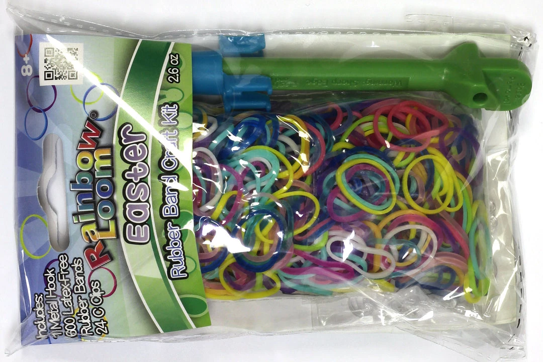 Rainbow Loom USA Webstore Easter Rubber Band Craft Kit With Green Color Hook 1 Rainbow Loom USA Webstore Easter Rubber Band Craft Kit With Green Color Hook