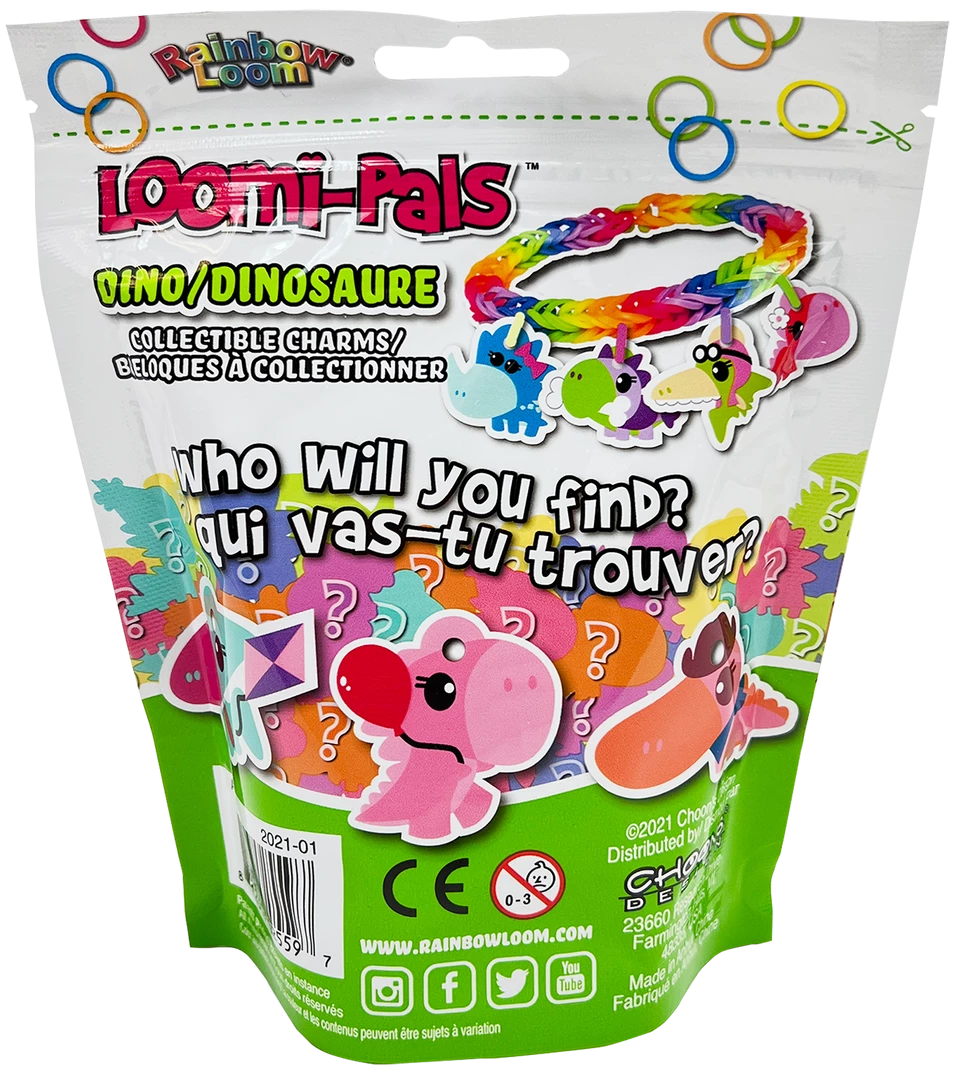 Choon's Design LLC Loomi-Pals Charm Bracelet Kit – Dino 2 Choon's Design LLC Loomi-Pals Charm Bracelet Kit – Dino