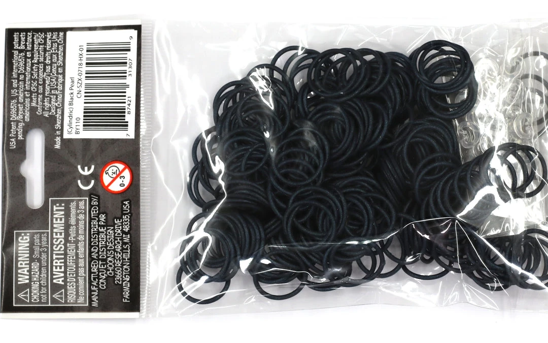 Rainbow Loom USA Webstore RL Band (Cylindric) Black Pearl 1 Rainbow Loom USA Webstore RL Band (Cylindric) Black Pearl