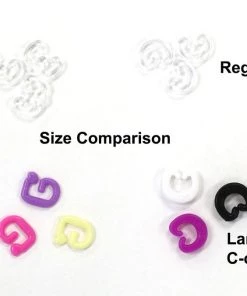 Choon's Design LLC Clear E-clips, Quantity 100 Approximate