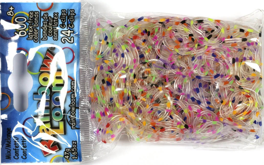 Choon's Design LLC RL Band (Jelly) Confetti Mixed Rainbow Loom Rubber Bands 1 Choon's Design LLC RL Band (Jelly) Confetti Mixed Rainbow Loom Rubber Bands