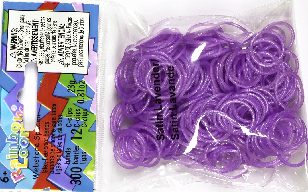 Rainbow Loom USA Webstore RL Band (Cylindric) Satin Lavender 1 Rainbow Loom USA Webstore RL Band (Cylindric) Satin Lavender
