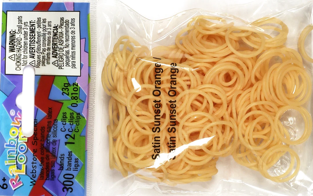 Rainbow Loom USA Webstore RL Band (Cylindric) Satin Sunset Orange Rainbow Loom Rubber Bands 1 Rainbow Loom USA Webstore RL Band (Cylindric) Satin Sunset Orange Rainbow Loom Rubber Bands
