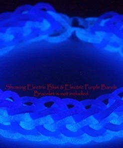 Choon's Design LLC RL Band (Jelly) Electric Purple Glow Rainbow Loom Rubber Bands