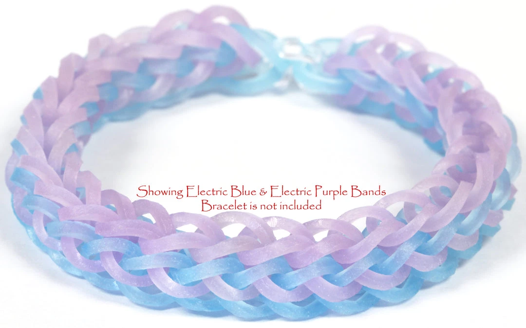 Choon's Design LLC Rainbow Loom Rubber Bands RL Band (Jelly) Electric Blue Glow 3 Choon's Design LLC Rainbow Loom Rubber Bands RL Band (Jelly) Electric Blue Glow