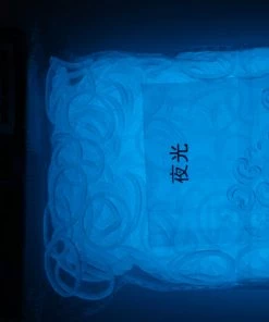 Choon's Design LLC Rainbow Loom Rubber Bands RL Band (Jelly) Electric Blue Glow