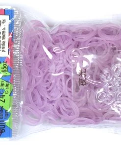 Choon's Design LLC RL Band (Jelly) Electric Purple Glow Rainbow Loom Rubber Bands