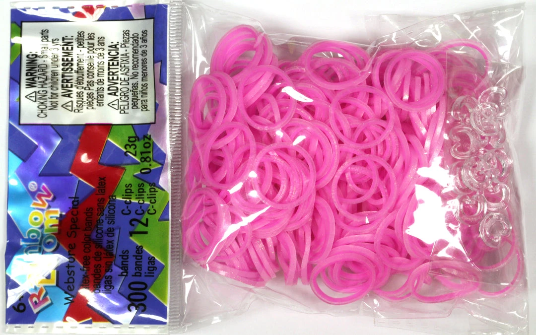 Rainbow Loom USA Webstore RL Band (Sweets 300) Fairy Pastel Pink Rainbow Loom Rubber Bands 1 Rainbow Loom USA Webstore RL Band (Sweets 300) Fairy Pastel Pink Rainbow Loom Rubber Bands