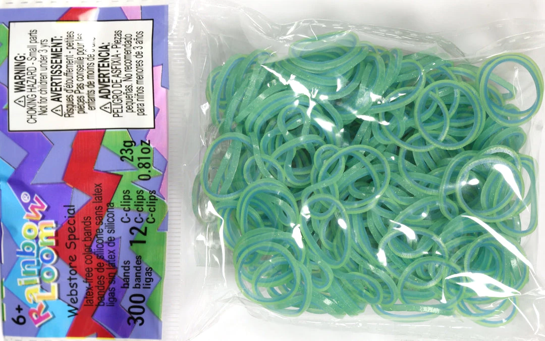 Rainbow Loom USA Webstore Rainbow Loom Rubber Bands RL Band (Galaxy 300) Green/Blue 1 Rainbow Loom USA Webstore Rainbow Loom Rubber Bands RL Band (Galaxy 300) Green/Blue