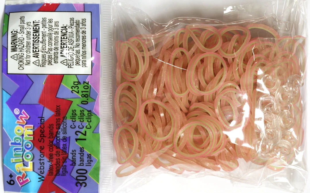 Rainbow Loom USA Webstore Rainbow Loom Rubber Bands RL Band (Galaxy 300) Pink/Yellow 1 Rainbow Loom USA Webstore Rainbow Loom Rubber Bands RL Band (Galaxy 300) Pink/Yellow