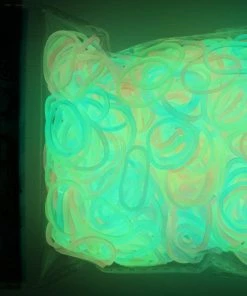 Choon's Design LLC Rainbow Loom Rubber Bands RL Band (Jelly) Glow In The Dark Pastel Mixed