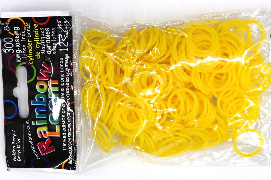 Rainbow Loom USA Webstore Rainbow Loom Rubber Bands RL Band (Cylindric) Golden Beryl 1 Rainbow Loom USA Webstore Rainbow Loom Rubber Bands RL Band (Cylindric) Golden Beryl