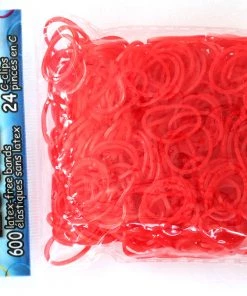 Choon's Design LLC Rainbow Loom Rubber Bands RL Band (Opaque) Red (New Formulation)