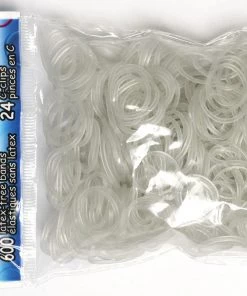 Choon's Design LLC Rainbow Loom Rubber Bands RL Band (Jelly) Clear Glow In The Dark