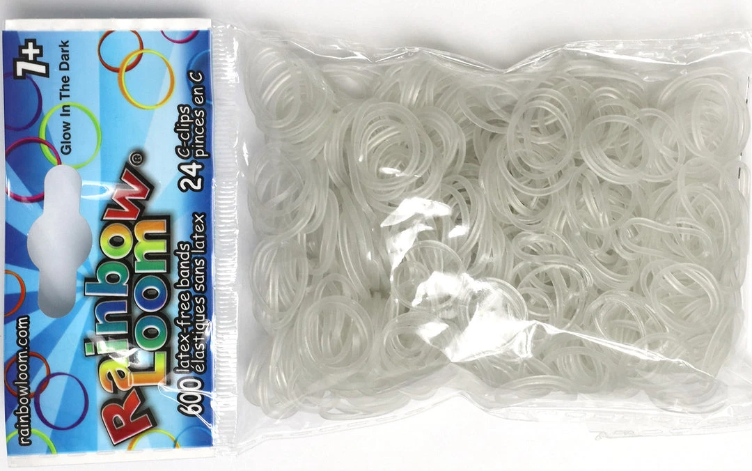 Choon's Design LLC Rainbow Loom Rubber Bands RL Band (Jelly) Clear Glow In The Dark 1 Choon's Design LLC Rainbow Loom Rubber Bands RL Band (Jelly) Clear Glow In The Dark