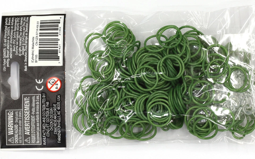 Rainbow Loom USA Webstore Rainbow Loom Rubber Bands RL Band (Cylindric) Malachite 1 Rainbow Loom USA Webstore Rainbow Loom Rubber Bands RL Band (Cylindric) Malachite