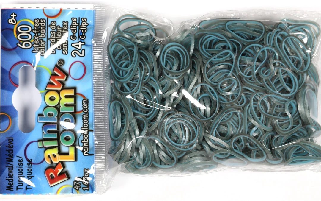 Choon's Design LLC Rainbow Loom Rubber Bands RL Band (Medieval 600) Turquoise 1 Choon's Design LLC Rainbow Loom Rubber Bands RL Band (Medieval 600) Turquoise