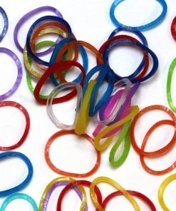 Choon's Design LLC Rainbow Loom Rubber Bands RL Band (Jelly) All Jelly Mixed