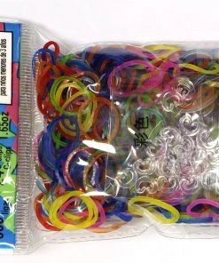 Choon's Design LLC Rainbow Loom Rubber Bands RL Band (Jelly) All Jelly Mixed
