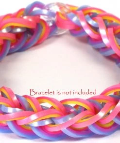 Rainbow Loom USA Webstore RL Band (Pearl 300) Neon Pink & Neon Yellow Rainbow Loom Rubber Bands