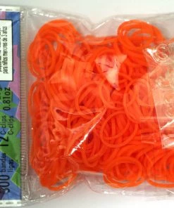 Rainbow Loom USA Webstore RL Band (Silicone 300) Neon Orange