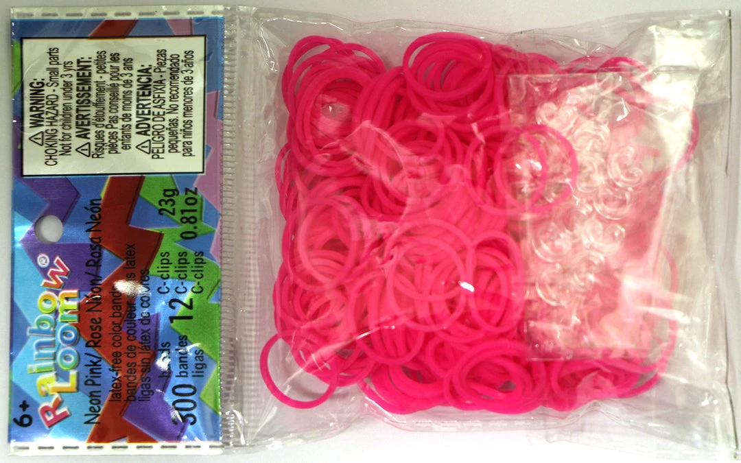 Rainbow Loom USA Webstore RL Band (Silicone 300) Neon Pink 1 Rainbow Loom USA Webstore RL Band (Silicone 300) Neon Pink