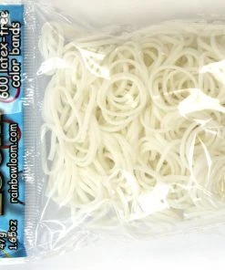 Choon's Design LLC Rainbow Loom Rubber Bands RL Band (Opaque) White