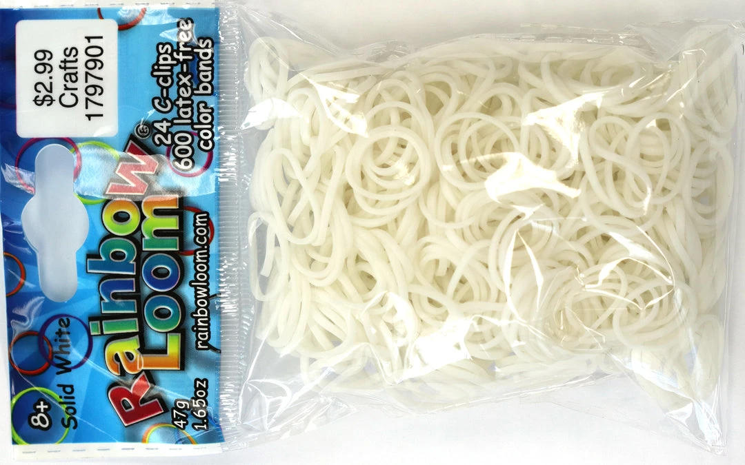 Choon's Design LLC Rainbow Loom Rubber Bands RL Band (Opaque) White 1 Choon's Design LLC Rainbow Loom Rubber Bands RL Band (Opaque) White