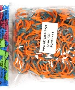 Rainbow Loom USA Webstore Rainbow Loom Rubber Bands RL Band (Tie-Dye) Orange + Turquoise Jelly