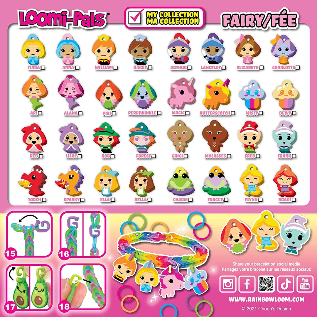 Choon's Design LLC Loomi-Pals Charm Bracelet Kit – Fairy 4 Choon's Design LLC Loomi-Pals Charm Bracelet Kit – Fairy