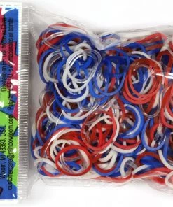 Choon's Design LLC Rainbow Loom Rubber Bands RL Band (Opaque) Patriot