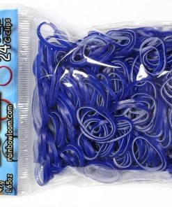 Choon's Design LLC Rainbow Loom Rubber Bands RL Band (Pearl 600) Denim Blue