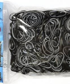 Choon's Design LLC RL Band (Pearl 600) Penguin Black Rainbow Loom Rubber Bands