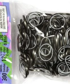 Rainbow Loom USA Webstore RL Band (Pearl 300) Black & White Rainbow Loom Rubber Bands