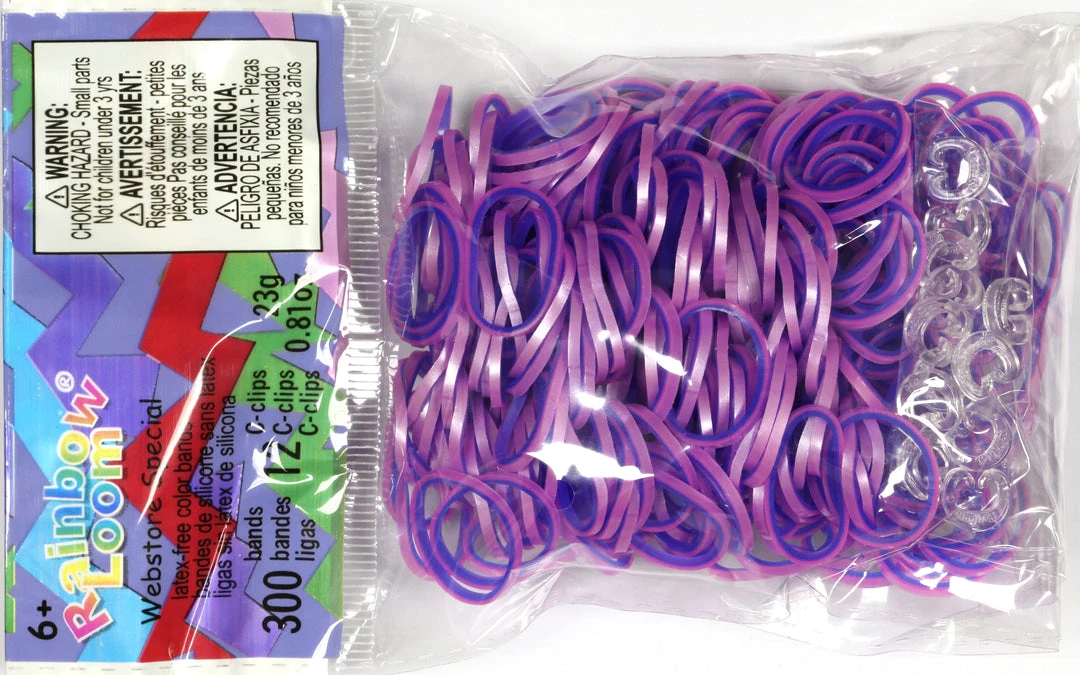 Rainbow Loom USA Webstore RL Band (Pearl 300) Hot Pink & Ocean Rainbow Loom Rubber Bands 1 Rainbow Loom USA Webstore RL Band (Pearl 300) Hot Pink & Ocean Rainbow Loom Rubber Bands