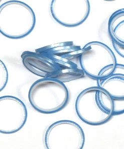 Rainbow Loom USA Webstore RL Band (Pearl 300) Turquoise Blue & White Rainbow Loom Rubber Bands