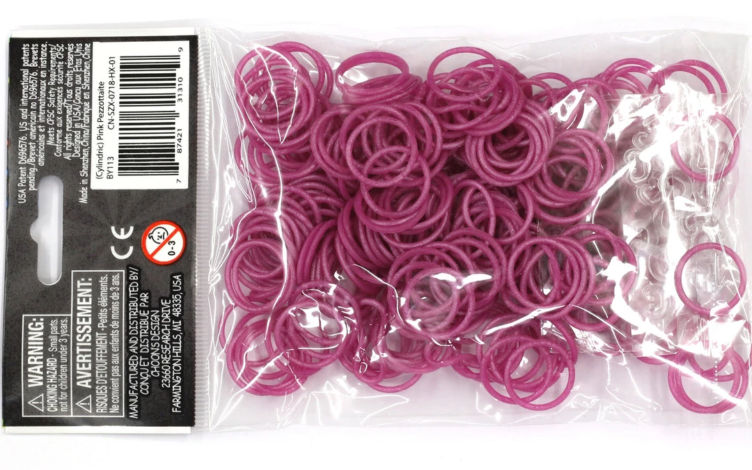 Rainbow Loom USA Webstore RL Band (Cylindric) Pink Pezzottaite 1 Rainbow Loom USA Webstore RL Band (Cylindric) Pink Pezzottaite