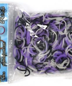 Choon's Design LLC Rainbow Loom Rubber Bands RL Band (Spooky) Purple Potion Glow