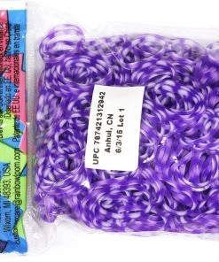 Rainbow Loom USA Webstore RL Band (Tie-Dye) Purple + White