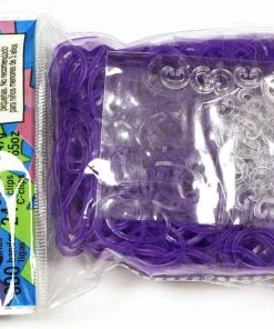 Choon's Design LLC Rainbow Loom Rubber Bands RL Band (Jelly) Purple