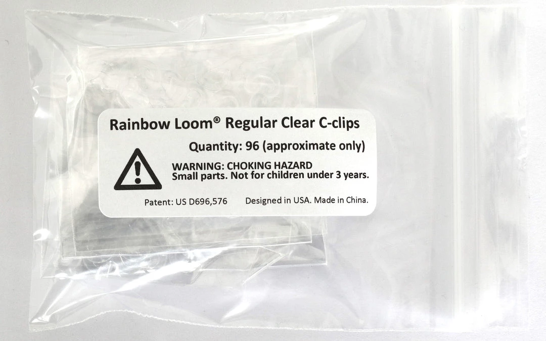 Choon's Design LLC Regular Clear C-clips, Quantity 96 Approximate Rainbow Loom Accessories 1 Choon's Design LLC Regular Clear C-clips, Quantity 96 Approximate Rainbow Loom Accessories
