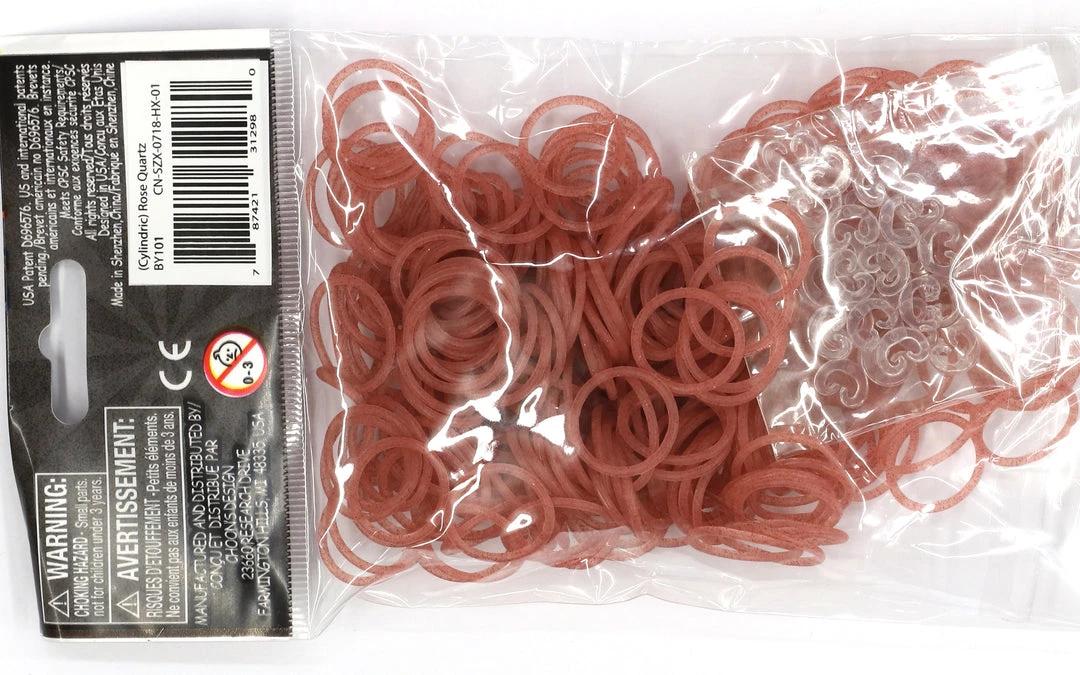 Rainbow Loom USA Webstore Rainbow Loom Rubber Bands RL Band (Cylindric) Rose Quartz 1 Rainbow Loom USA Webstore Rainbow Loom Rubber Bands RL Band (Cylindric) Rose Quartz