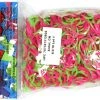 Rainbow Loom USA Webstore Rainbow Loom Rubber Bands RL Band (Tie-Dye) Rose + Green Jelly