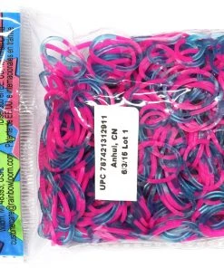 Rainbow Loom USA Webstore RL Band (Tie-Dye) Rose + Turquoise Jelly