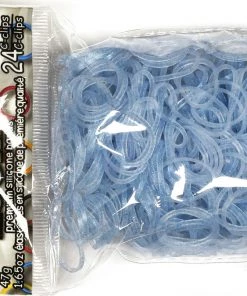 Choon's Design LLC Rainbow Loom Rubber Bands RL Band (Silicone 600) Blue Crystal Glitter