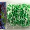 Choon's Design LLC Rainbow Loom Rubber Bands RL Band (Silicone 300) Green-White