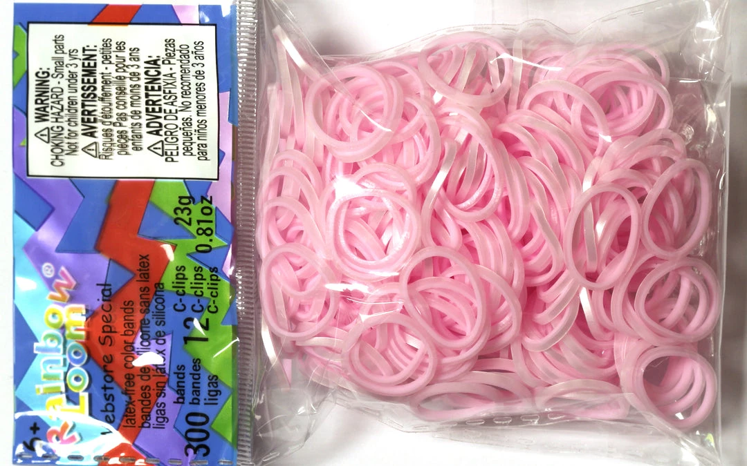 Rainbow Loom USA Webstore RL Band (Silk 300) Pearl & Baby Pink 1 Rainbow Loom USA Webstore RL Band (Silk 300) Pearl & Baby Pink