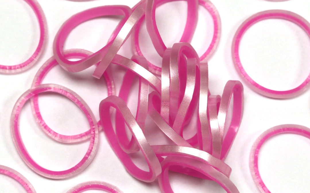 Rainbow Loom USA Webstore RL Band (Silk 300) Pearl & Hot Pink 2 Rainbow Loom USA Webstore RL Band (Silk 300) Pearl & Hot Pink