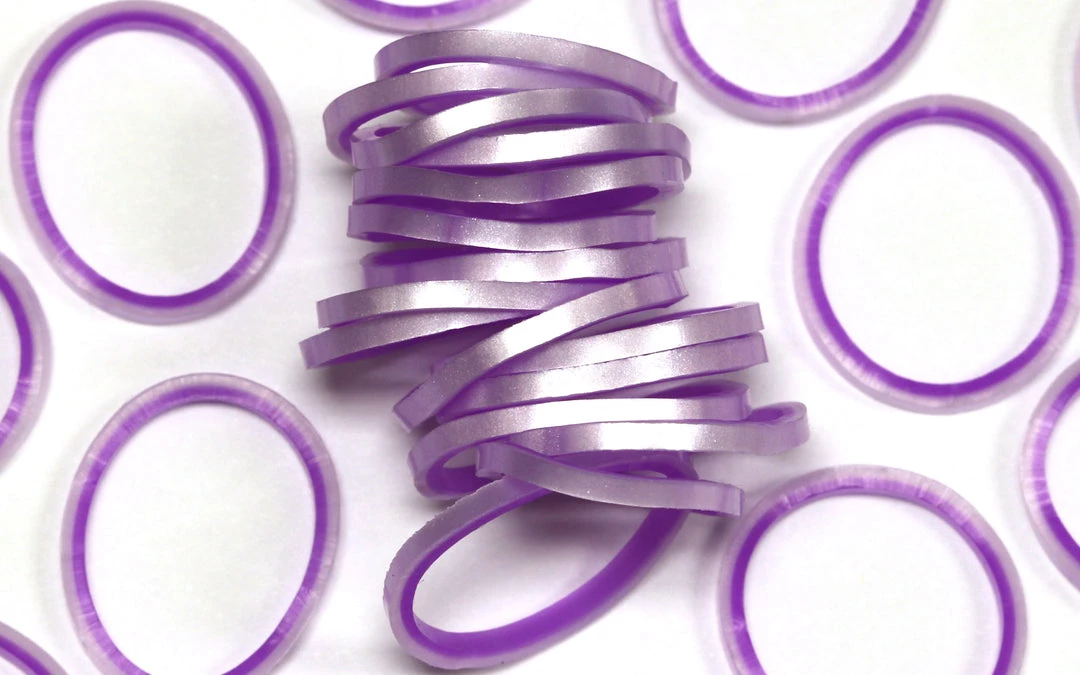 Rainbow Loom USA Webstore RL Band (Silk 300) Pearl & Purple 2 Rainbow Loom USA Webstore RL Band (Silk 300) Pearl & Purple