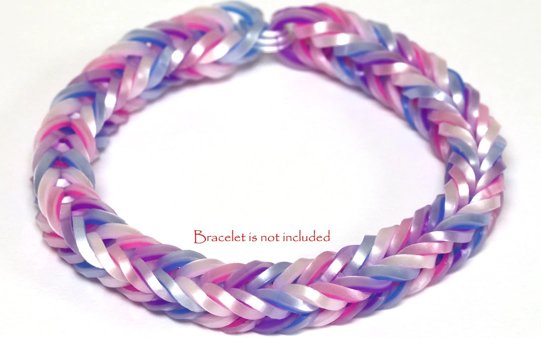 Rainbow Loom USA Webstore RL Band (Silk 300) Pearl & Purple 3 Rainbow Loom USA Webstore RL Band (Silk 300) Pearl & Purple